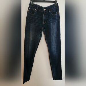 8L White House Black Market Dark Blue Skinny Jeans